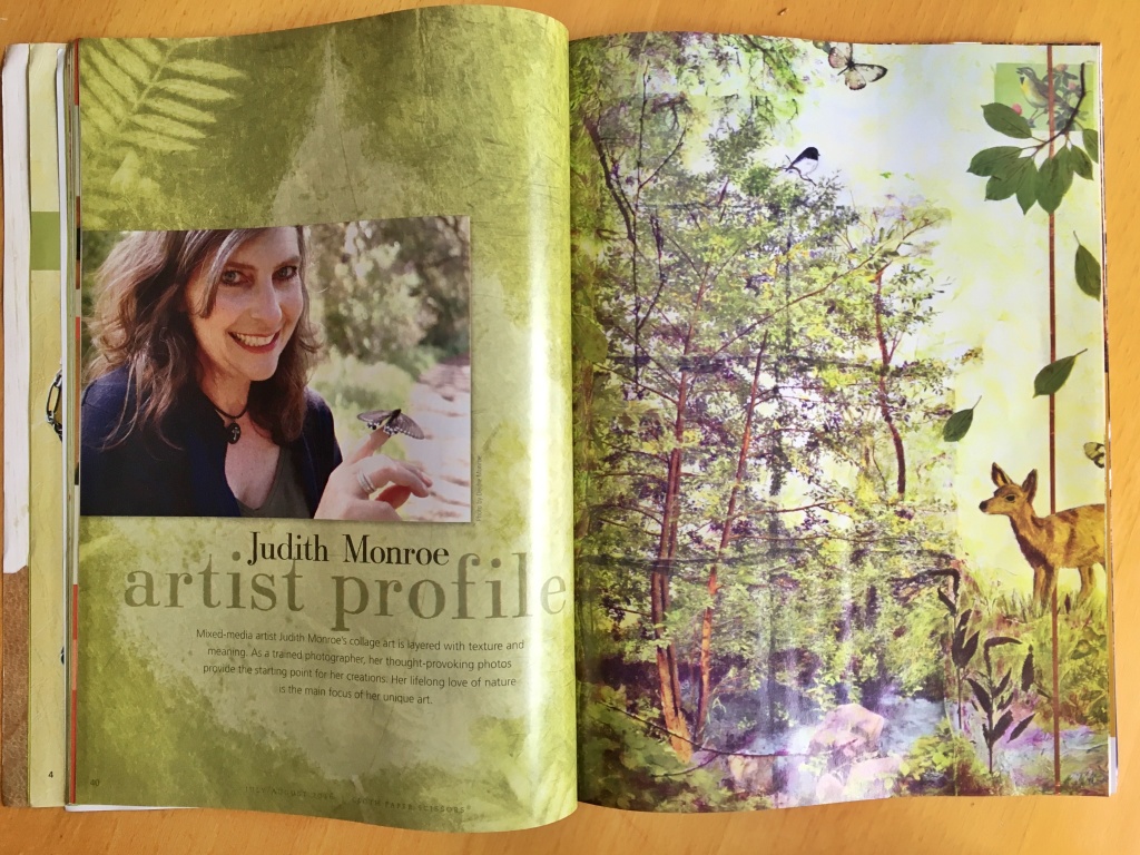 Judith Monroe featured in Cloth Paper Scissors Magazine