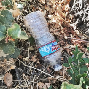 water bottle litter